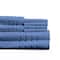 Hastings Home Hastings Home 8 Piece 100 Percent Cotton Plush Bath Towel Set - Blue 396654UEF - alternate 3
